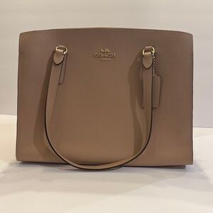 Coach Beige Leather Tote